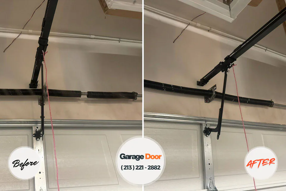 Before and after: garage door repair Greilickville, MI